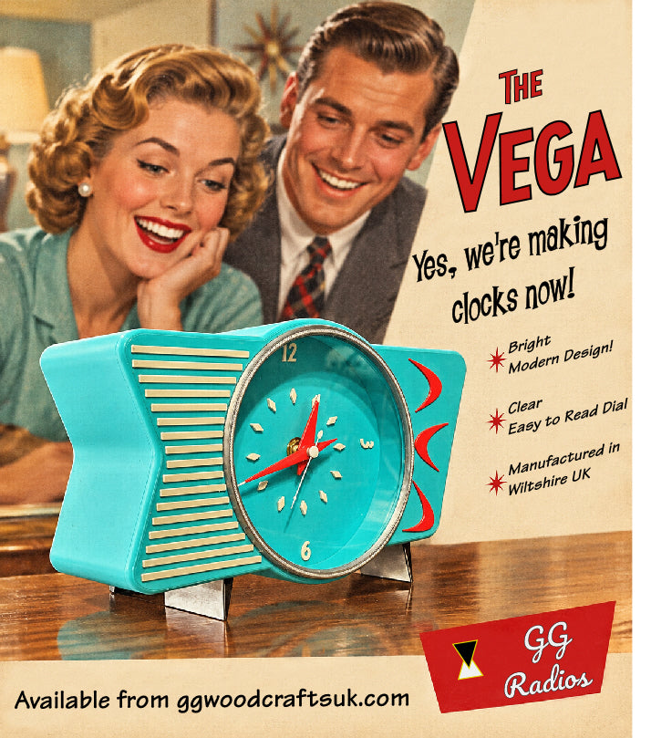 The Vega Clock, Atomic Age, Mid Century, Retro, Vintage Style