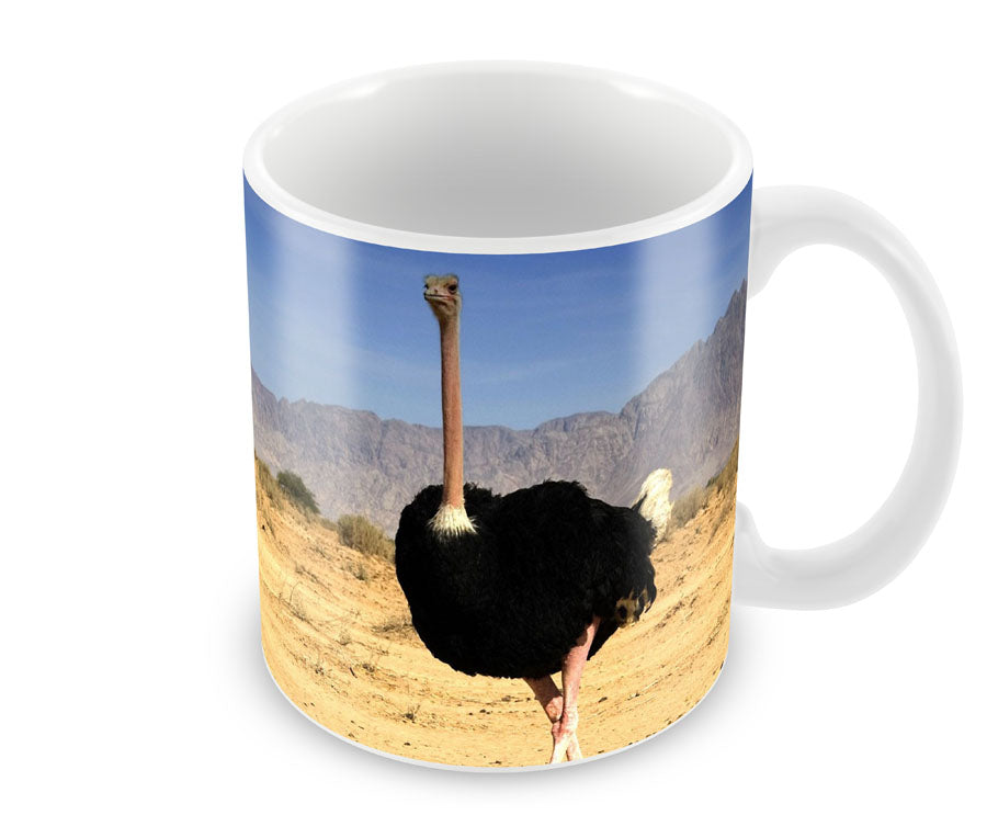 Personalised Ostrich Ceramic Mug
