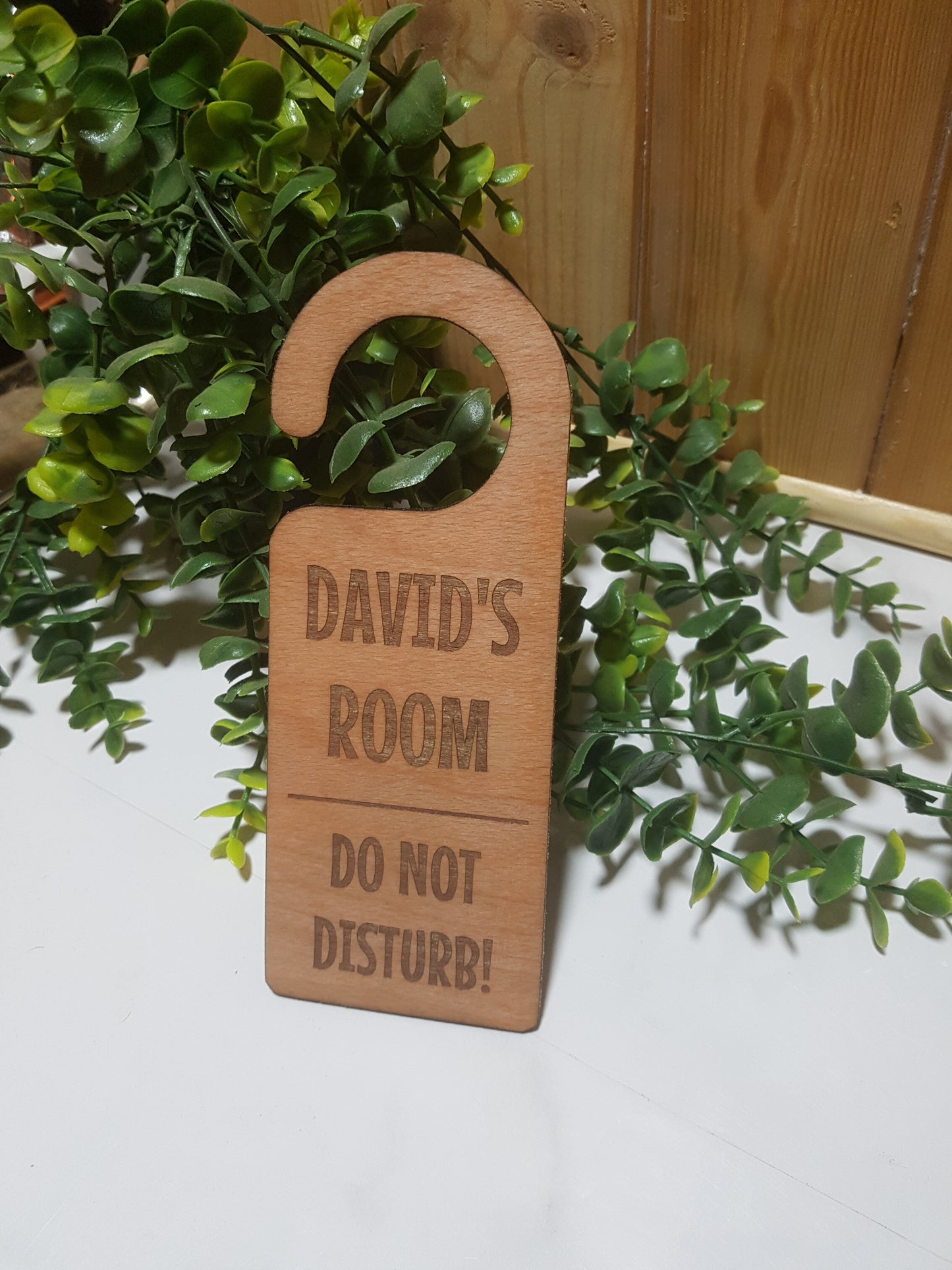 Wooden Personalised Door Hanger