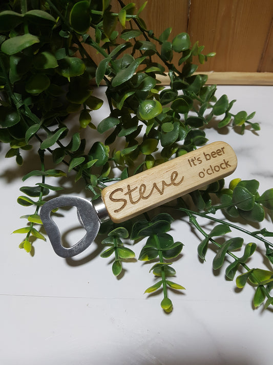 Personalised  Wooden Bottle Opener