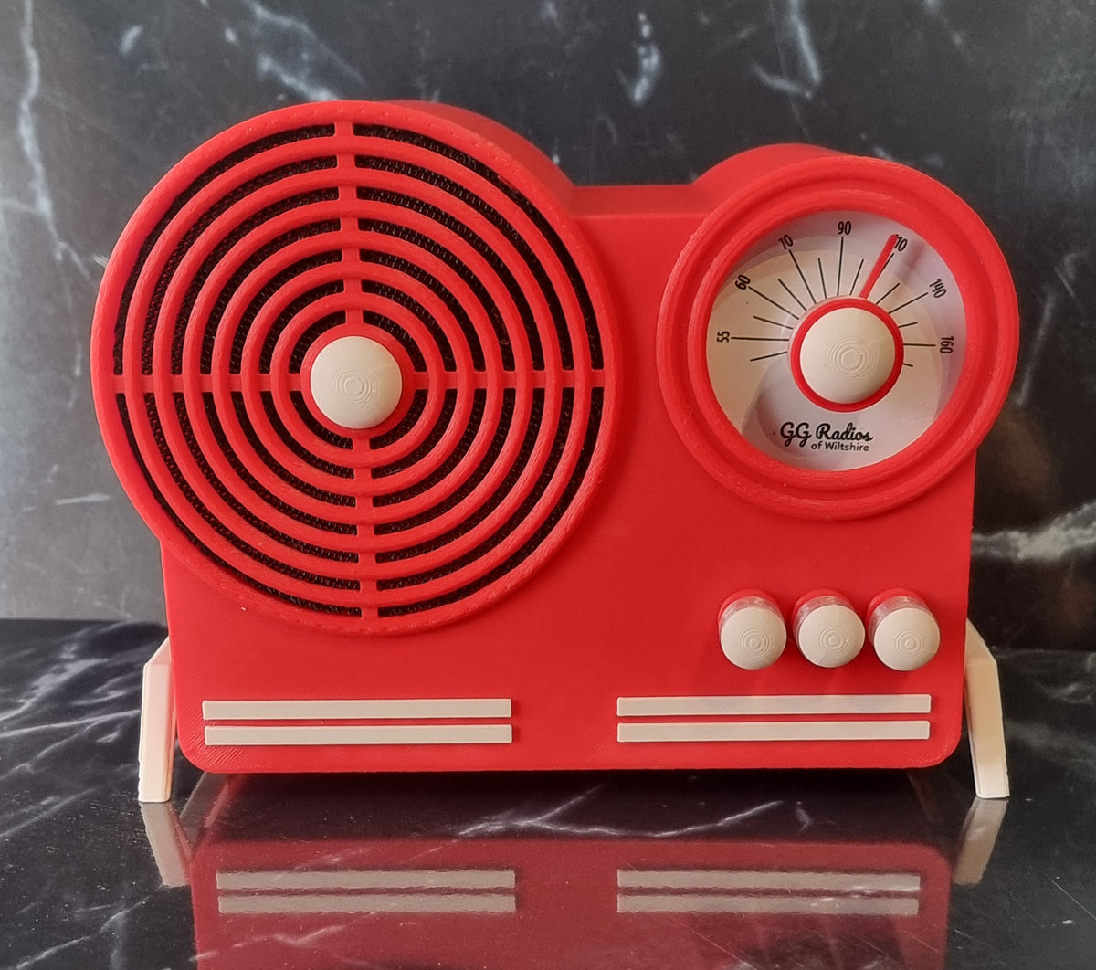 The Orbitron, Retro style bluetooth speaker, Atomic Age, Vintage style.