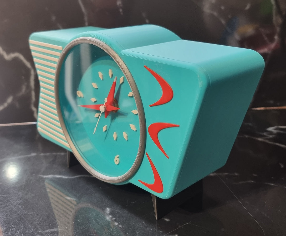 The Vega Clock, Atomic Age, Mid Century, Retro, Vintage Style