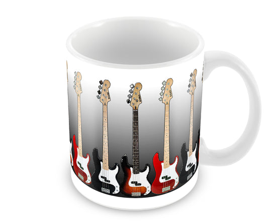 Personalised Bass Guitar Mug