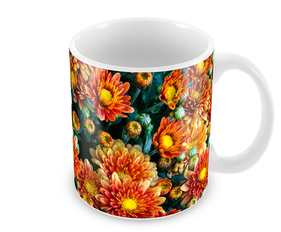 Personalised Chrysanthemum mug