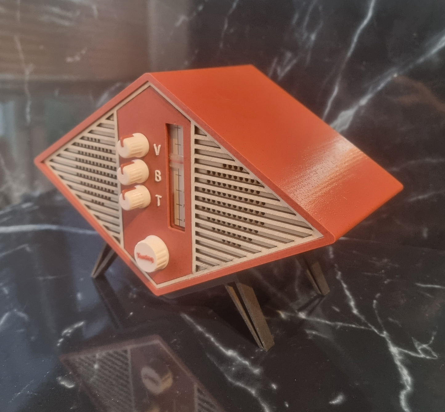 The Futura, Retro Bluetooth device. Vintage style speaker. 1950s style