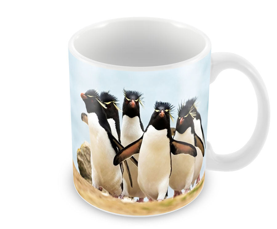 Personalised Rockhopper Penguin Mug